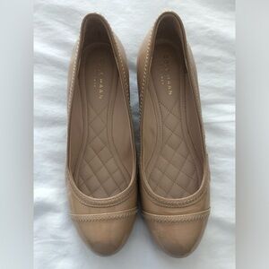 New Cole Haan Tan Patent Wedge - Size 6